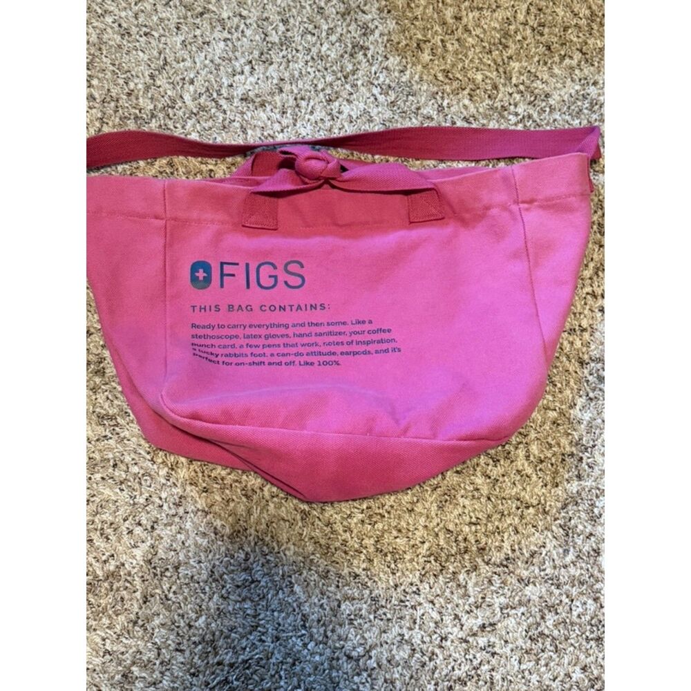 Retired Rasberry FIGS Canvas Tote